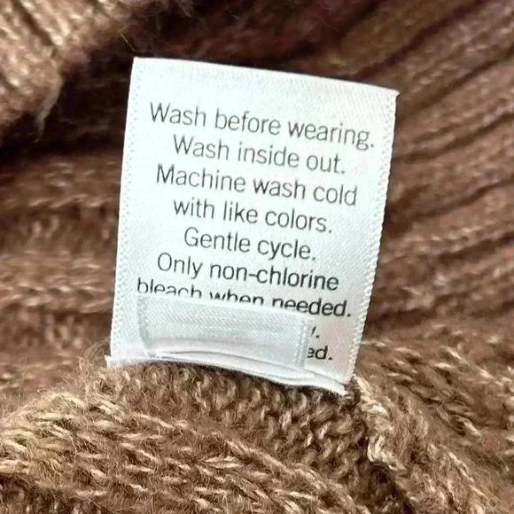 SO Juniors Women Sweater Sz S Light Brown Mock Neck Pull On Chunky Sweater - Picture 11 of 11